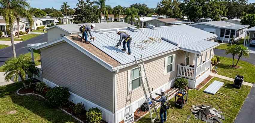 Mobile Home Metal Roof Replacement in Kent