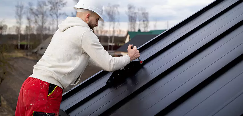 Tin Roof Ridge Cap Installation in Kent